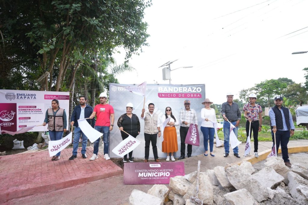 Invierte Ayuntamiento de Emiliano Zapata en paradas seguras junto a carreteras