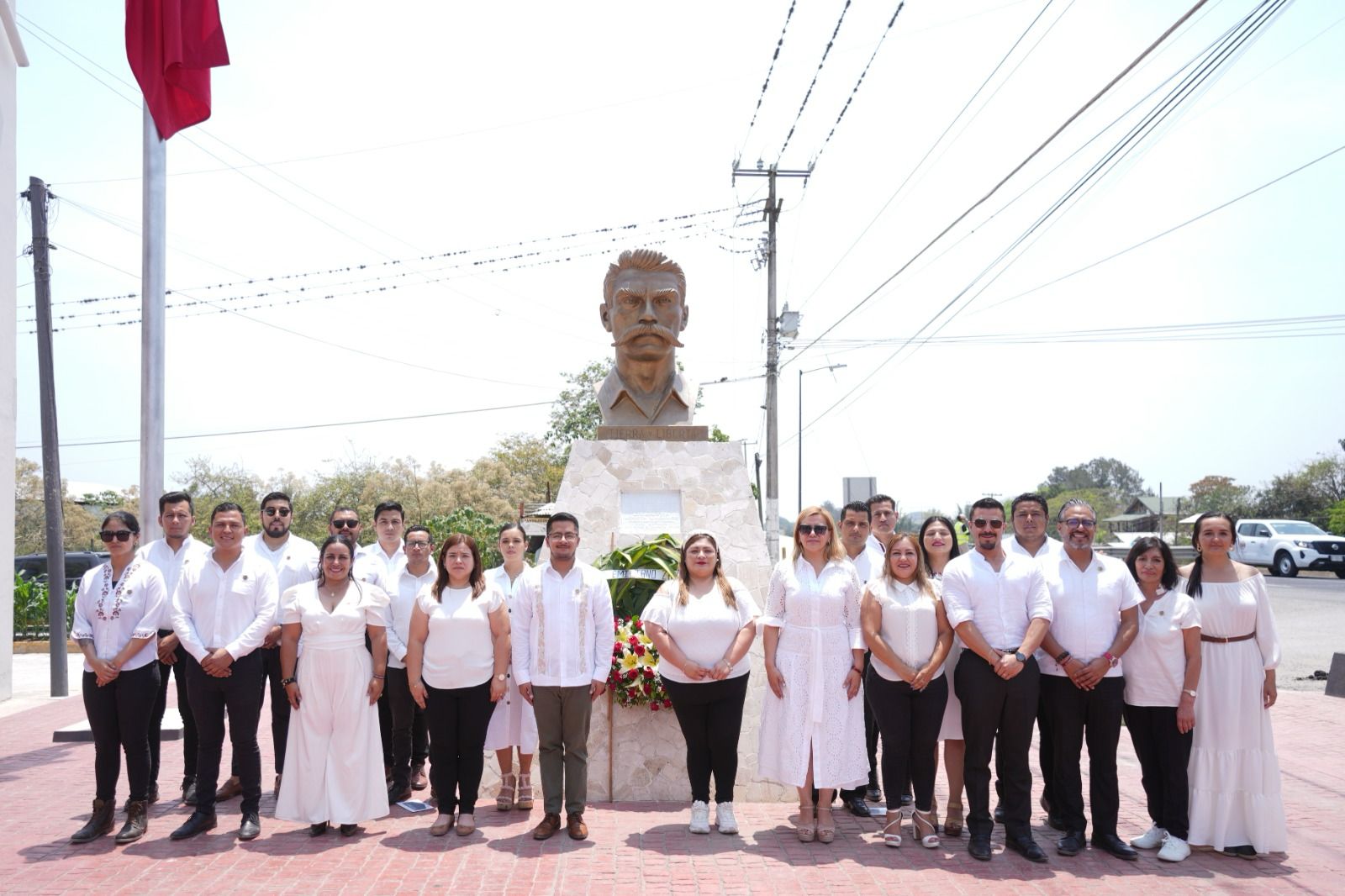 Conmemoran el 105 aniversario luctuoso del Caudillo del Sur en Emiliano Zapata