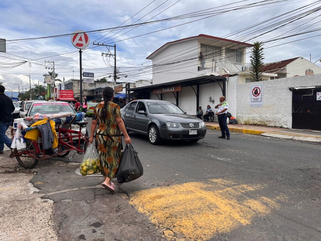 Nueva circulación en calle principal de Las Trancas 05