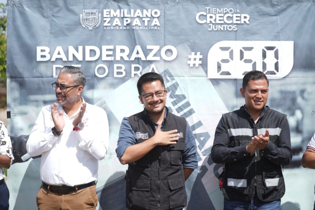 Ayuntamiento de Emiliano Zapata arranca obra 250 del programa “Construyendo nuestro municipio”