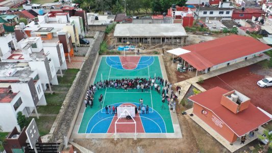 Entrega cancha deportiva a TEBAEV Jacarandas 02