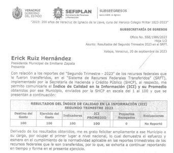 Primer lugar nacional en transparencia de recursos federales 01